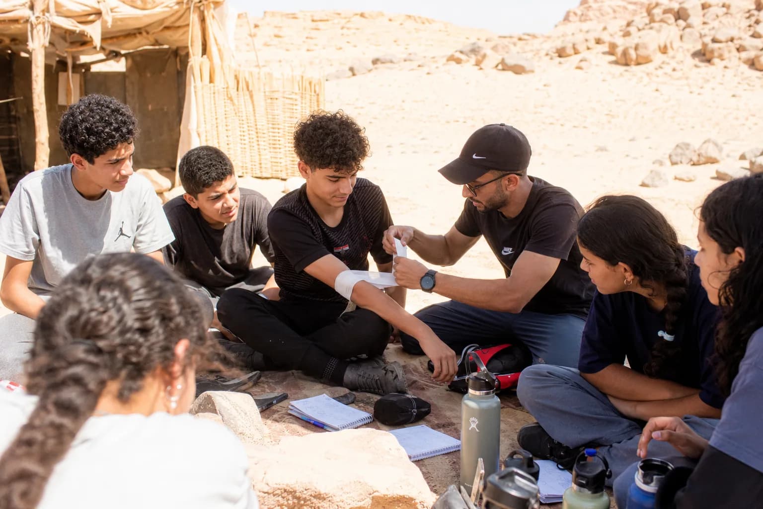 Nubian Village on the ground